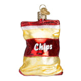 Old World Christmas Ornaments: Bag Of Chips Glass Blown Ornaments for Christmas Tree (32154)