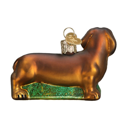Old World Christmas Jack Russell Terrier Glass Blown Ornament for Christmas Tree, Handcrafted Holiday Decoration, Dog Collection