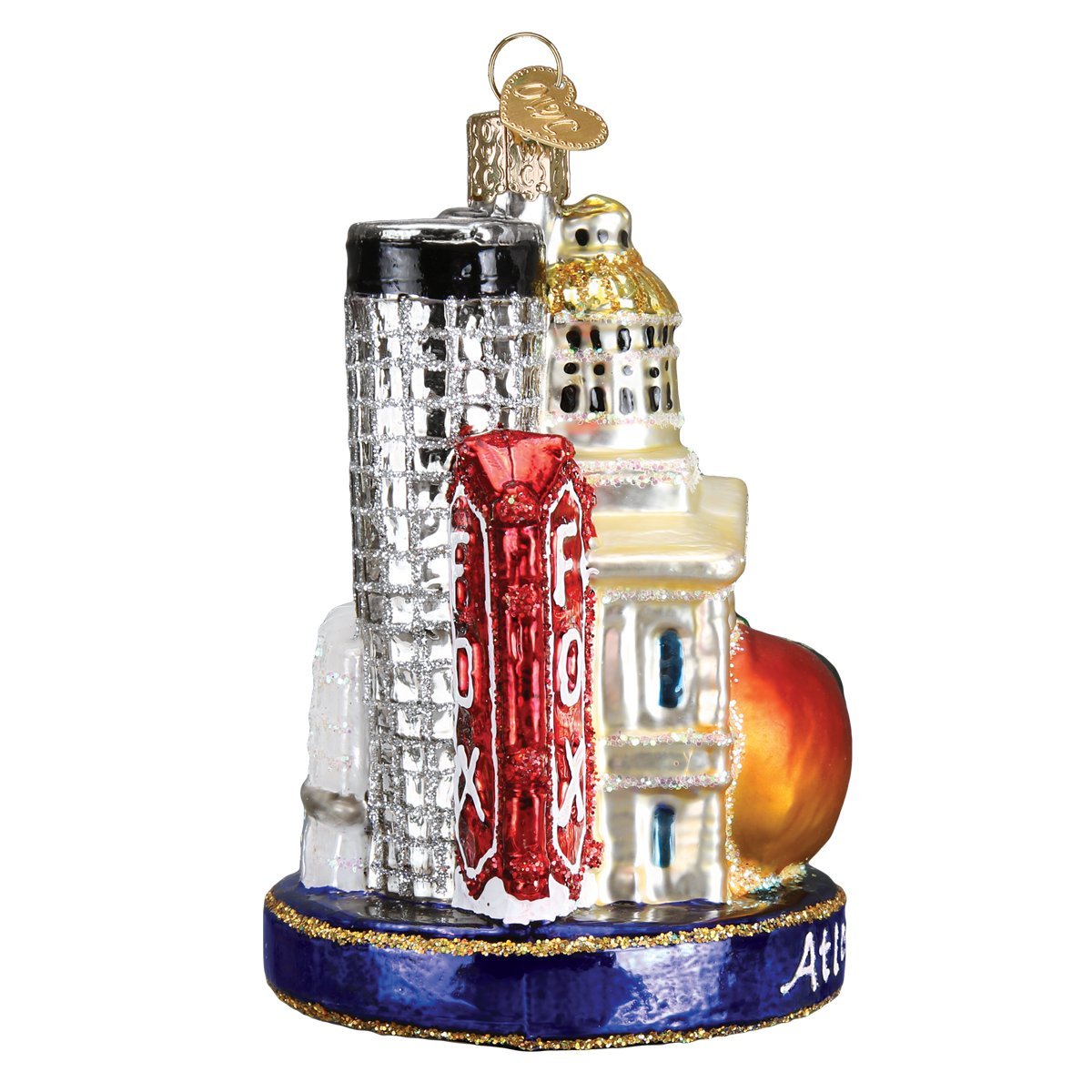 Old World Christmas Cities, Places and Landmarks Glass Blown Ornaments for Christmas Tree Atlanta