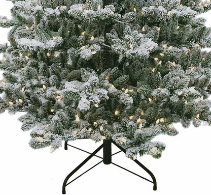 Kurt S. Adler 7.5' Pre-Lit Warm White LED Snow Pine Tree