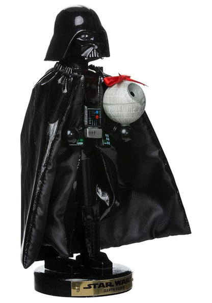 Kurt Adler Darth Vader with Death Star Nutcracker, 10-Inch,Black