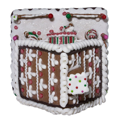 Kurt Adler 10" Battery-Operated Claydough LED Gingerbread House Tablepiece