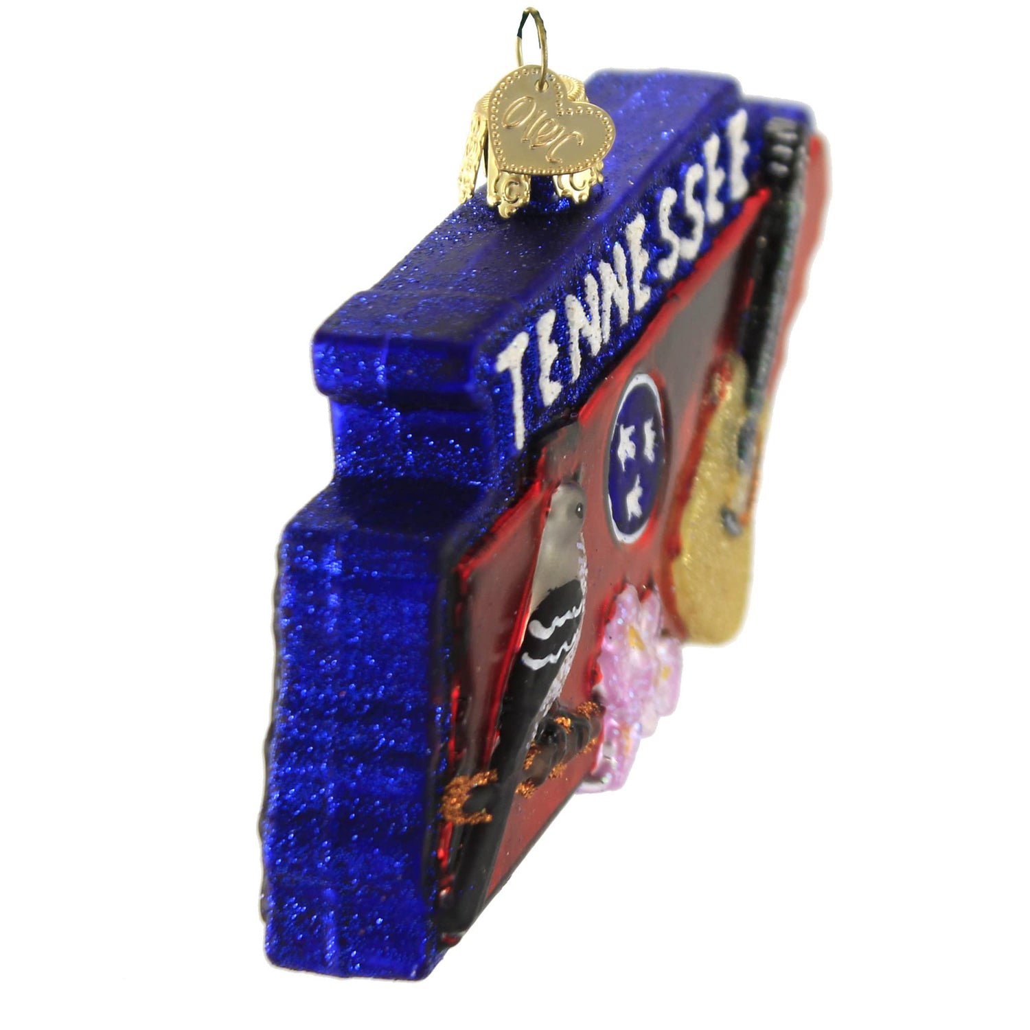 Old World Christmas State of Tennessee Glass Blown Ornament for Christmas Tree, Handcrafted Holiday Decoration, States Collection