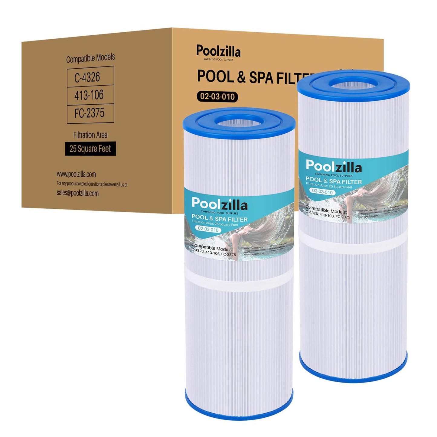 Spa Filter Cartridge for Rainbow Dynamic 25 - Replaces PC-2375, Pleatco 17-2327