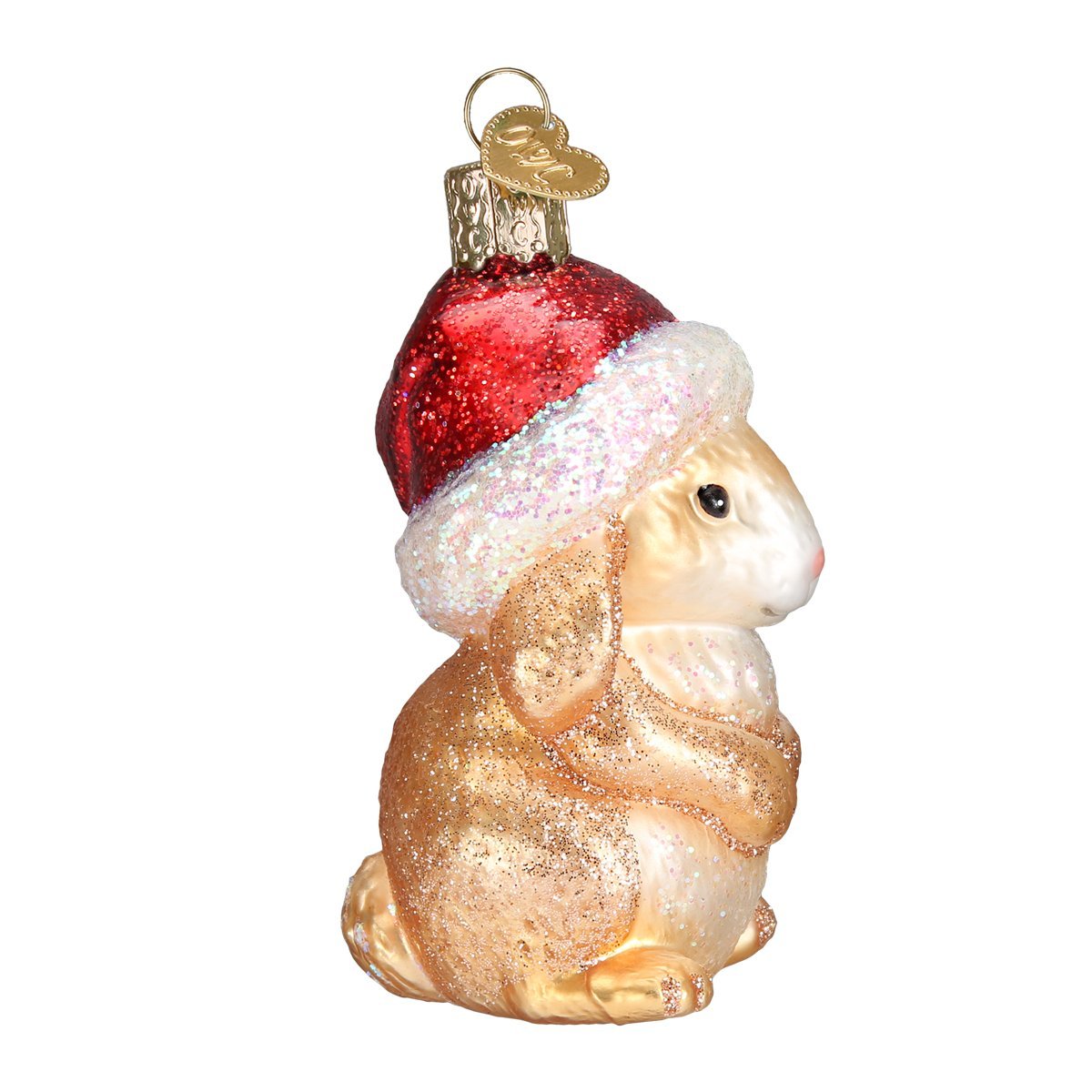 Old World Christmas Ornaments Standing Christmas Bunny Glass Blown Ornaments for Christmas Tree
