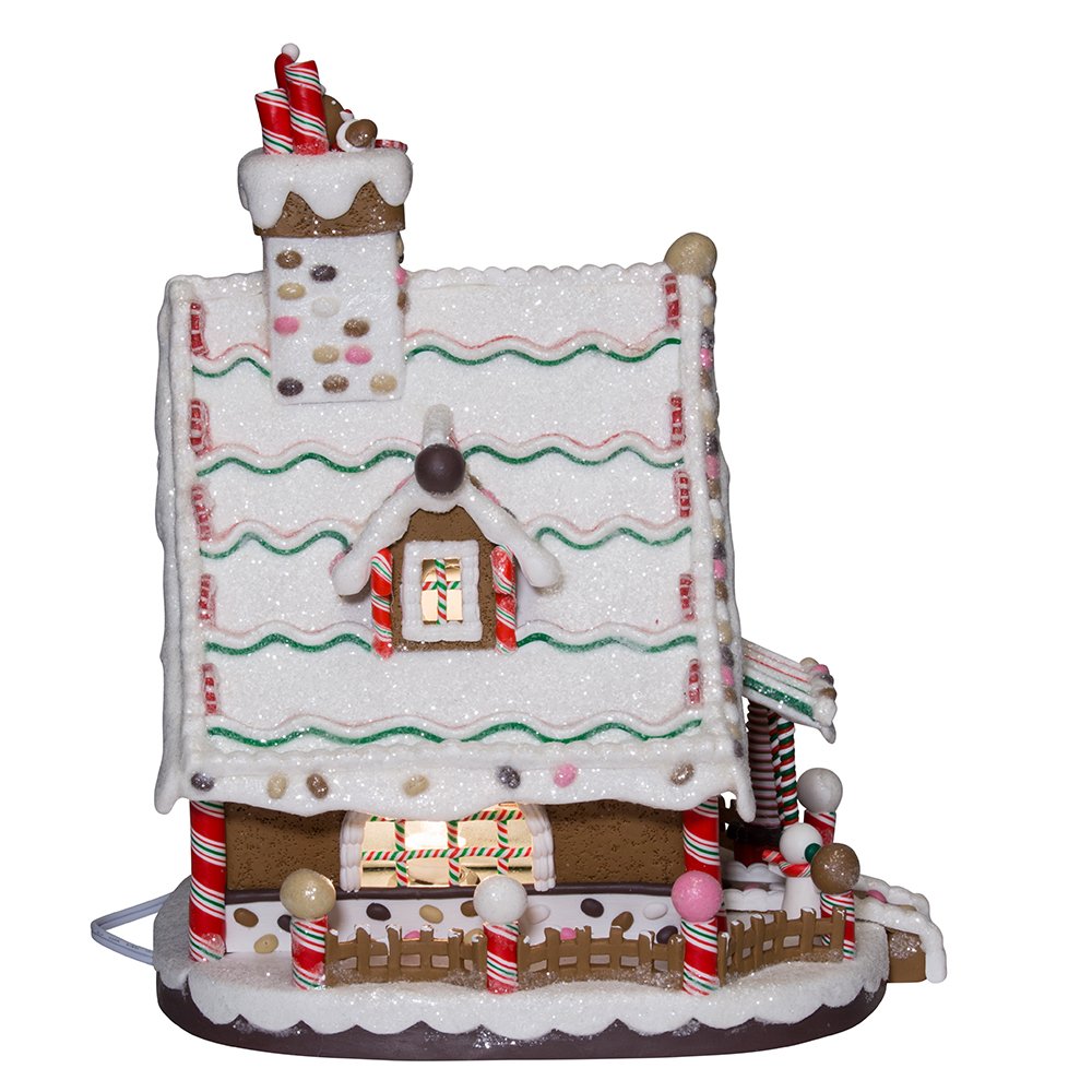 Kurt Adler 12-Inch Lighted Christmas Gingerbread House