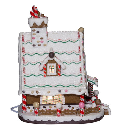 Kurt Adler 12-Inch Lighted Christmas Gingerbread House