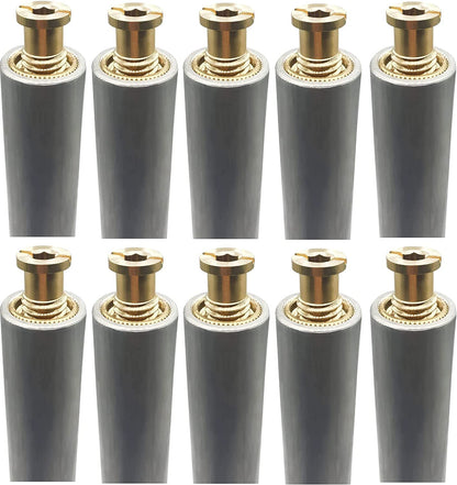 Poolzilla 18” Aluminum Tube with Brass Anchor for Pool Safety Cover Installation