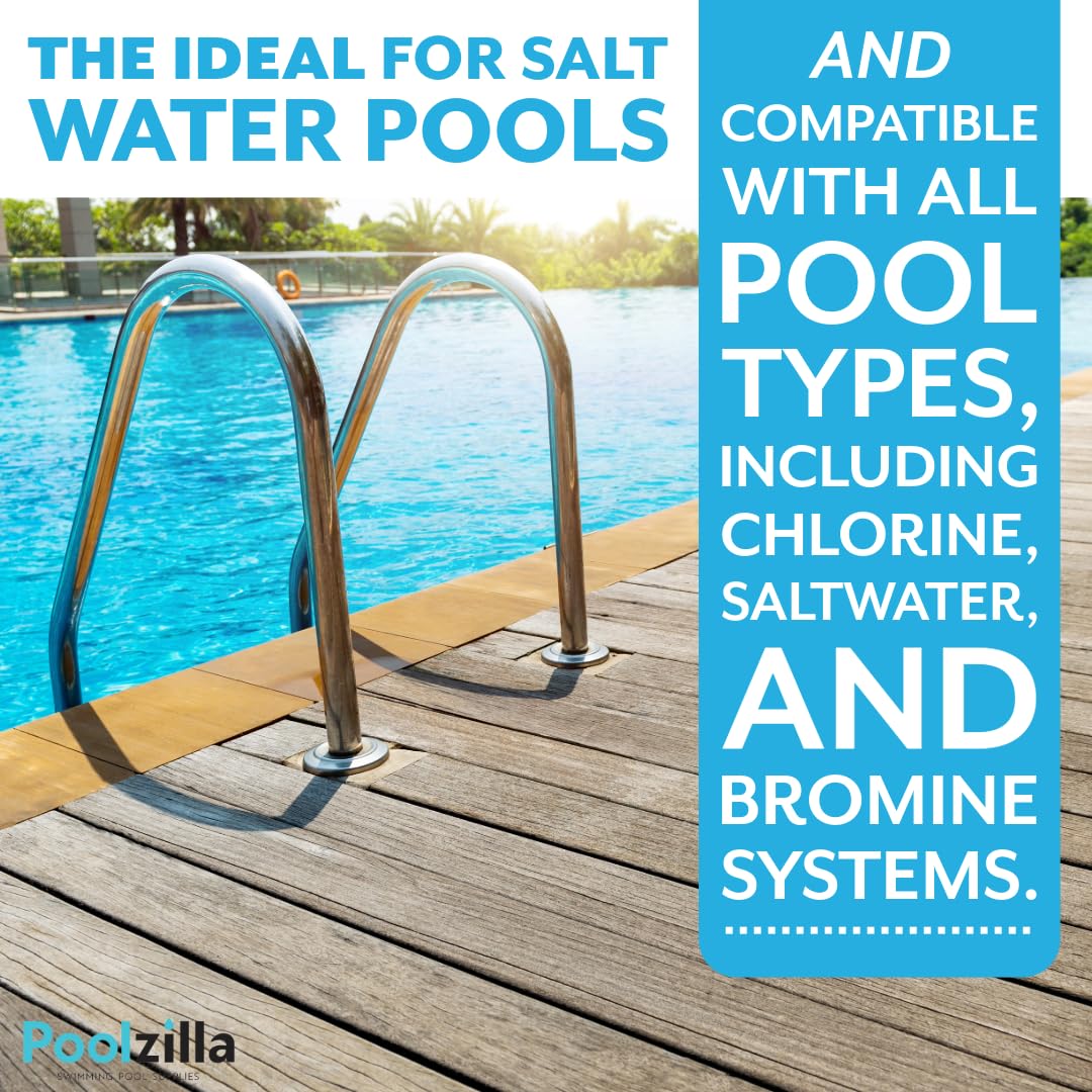 Poolzilla Salt-Friendly Stainless Steel Ladder for In-Ground Swimming Pools