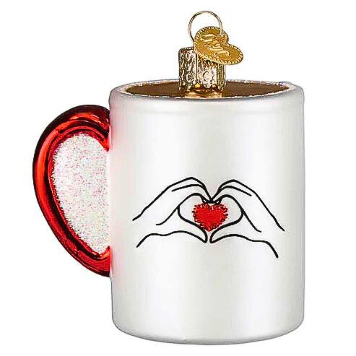 Old World Christmas Swiftea Mug Glass Blown Ornament for Christmas Tree, Handcrafted Holiday Decoration, Tea Collection