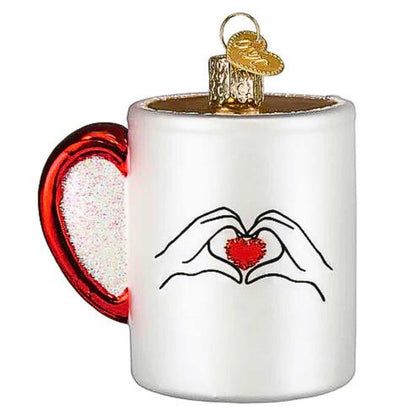 Old World Christmas Swiftea Mug Glass Blown Ornament for Christmas Tree, Handcrafted Holiday Decoration, Tea Collection