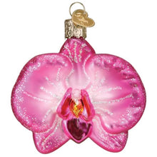 Old World Christmas Orchid Glass Blown Ornament for Christmas Tree, Handcrafted Holiday Decoration, Garden Collection