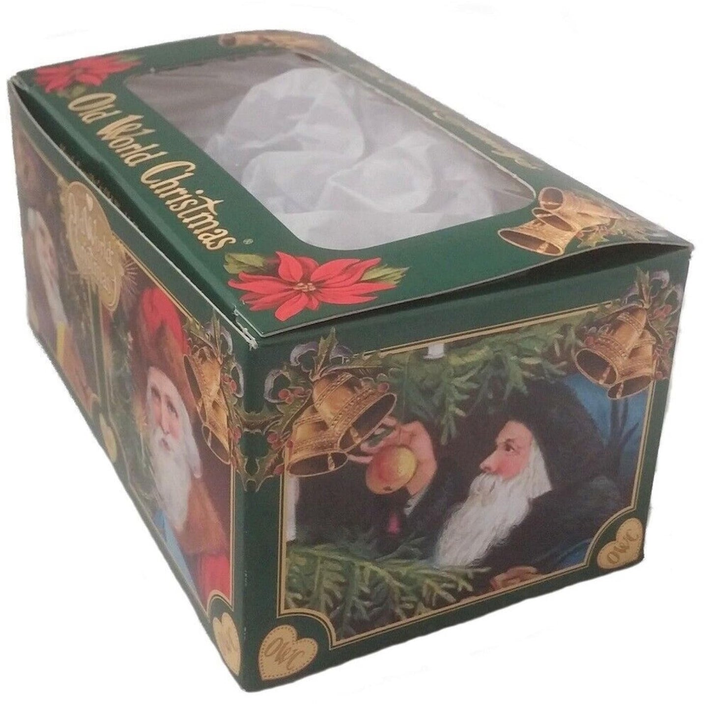 Old World Christmas Norwegian Santa Glass Hanging Ornament