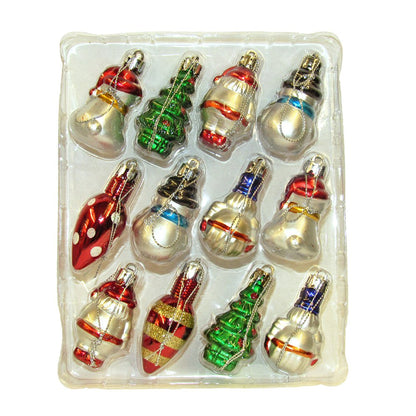 Kurt Adler H9485 Plastic Ornament, 2-Inch, Set Of 12