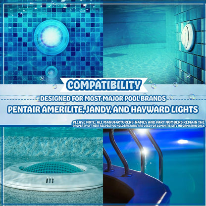 Poolzilla Underwater Lens for Pool Light, Compatible with Pentair Amerlite - 7.5"