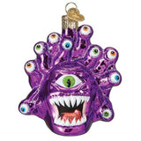 Old World Christmas Dungeons & Dragons Beholder Glass Blown Ornament for Christmas Tree, Handcrafted Holiday Decoration, D&D Collection