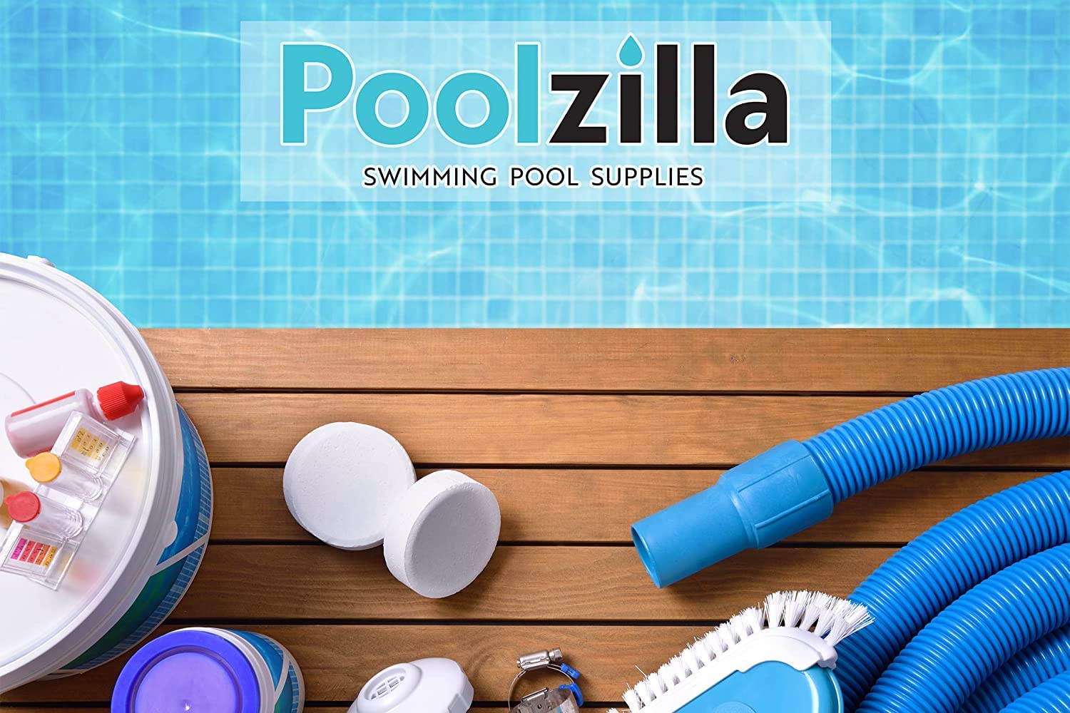 Poolzilla Mini Bucket Test, Pool Leak Detector For Homeowners, Bundle with Oil-Absorbing Scum Star