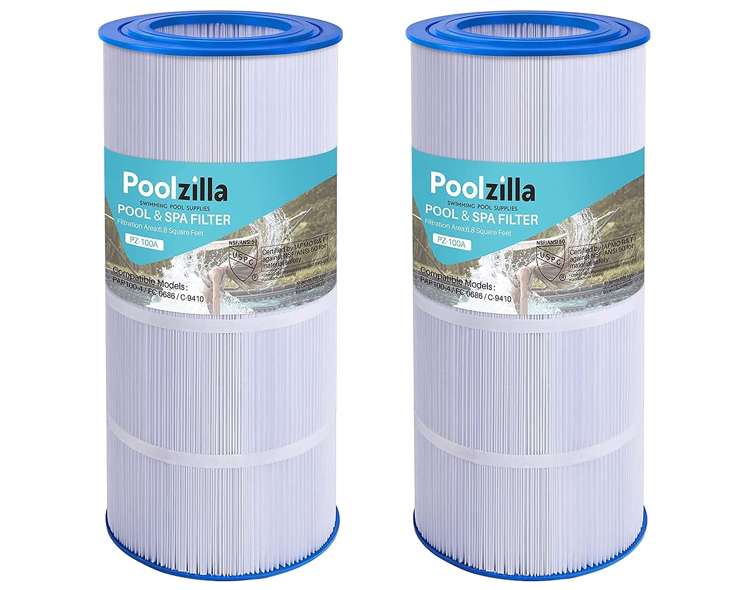 Poolzilla Replacement Pool & Spa Filter for PA100N, Unicel: C-7487, Filbur: FC-1270, CX870-XRE, C4000 Hayward