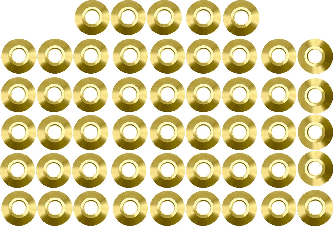 Poolzila Brass Flange Collar for Safety Cover Anchors, 9/16" Diameter
