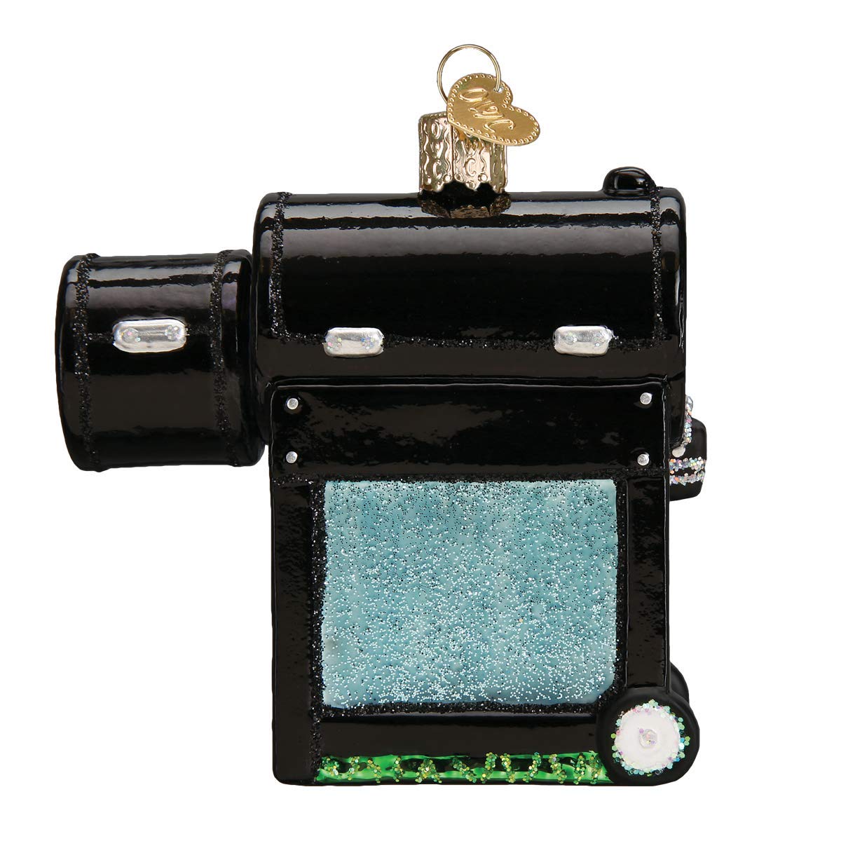 Old World Christmas Smoker BBQ Glass Blown Ornament for Christmas Tree, Handcrafted Holiday Decoration, Kitchen Collection