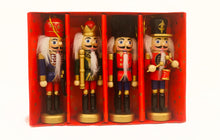 Kurt Adler C6148 Wooden Nutcracker Ornament 4-Piece Box Set, 5-Inch
