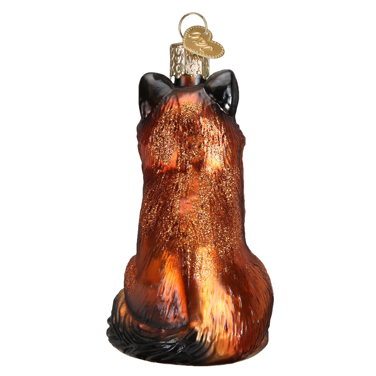 Old World Christmas Fox Glass Blown Ornament for Christmas Tree, Handcrafted Holiday Decoration, Wildlife Animal Collection