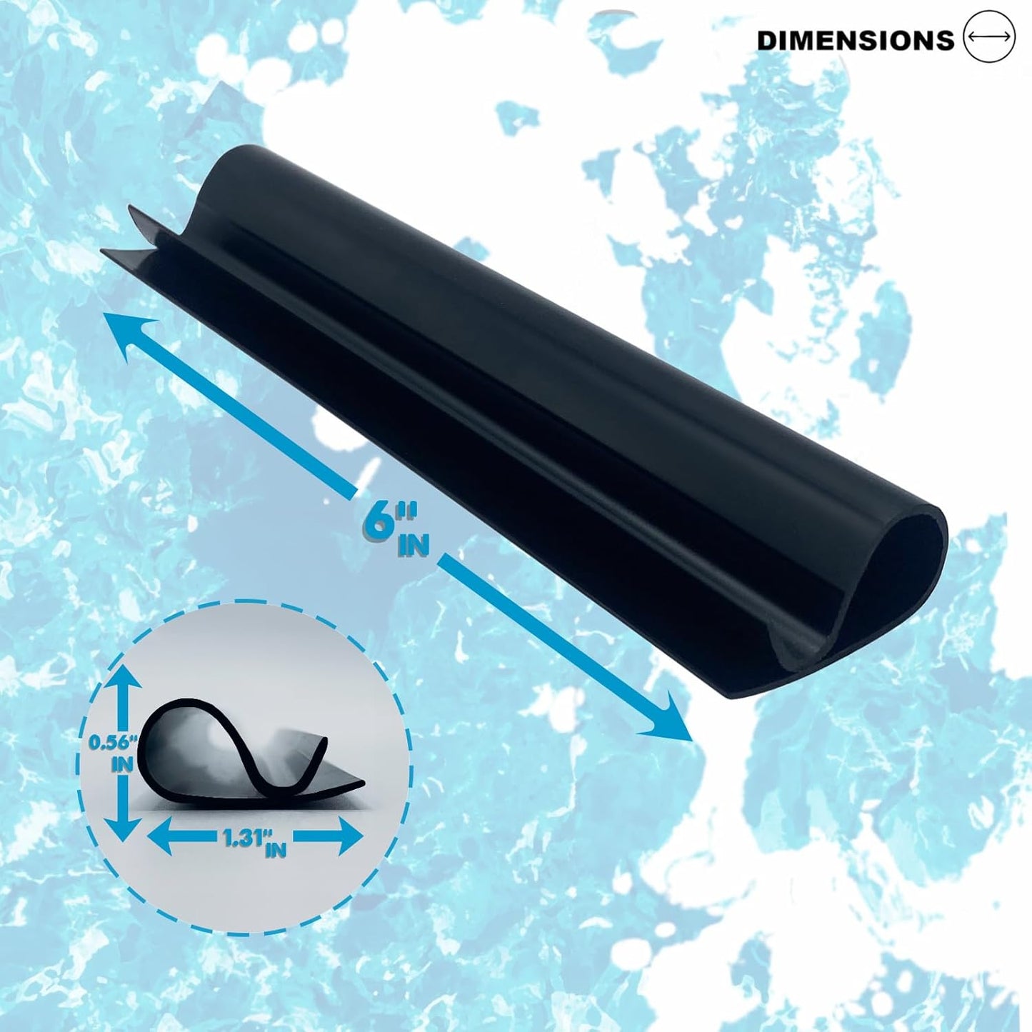 Poolzilla 6" Pool Cover Clips - Durable Wind Guard Clips, Come in (30 Pack, 48 Pack)