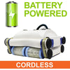 POOL BLASTER CX-1 Cordless Robotic Pool Cleaner, Automatic Vacuum for Inground and Above Ground Pools, Intelligent Wall Climbing Vac w/Strong Suction, High Capacity and Smart Scheduler