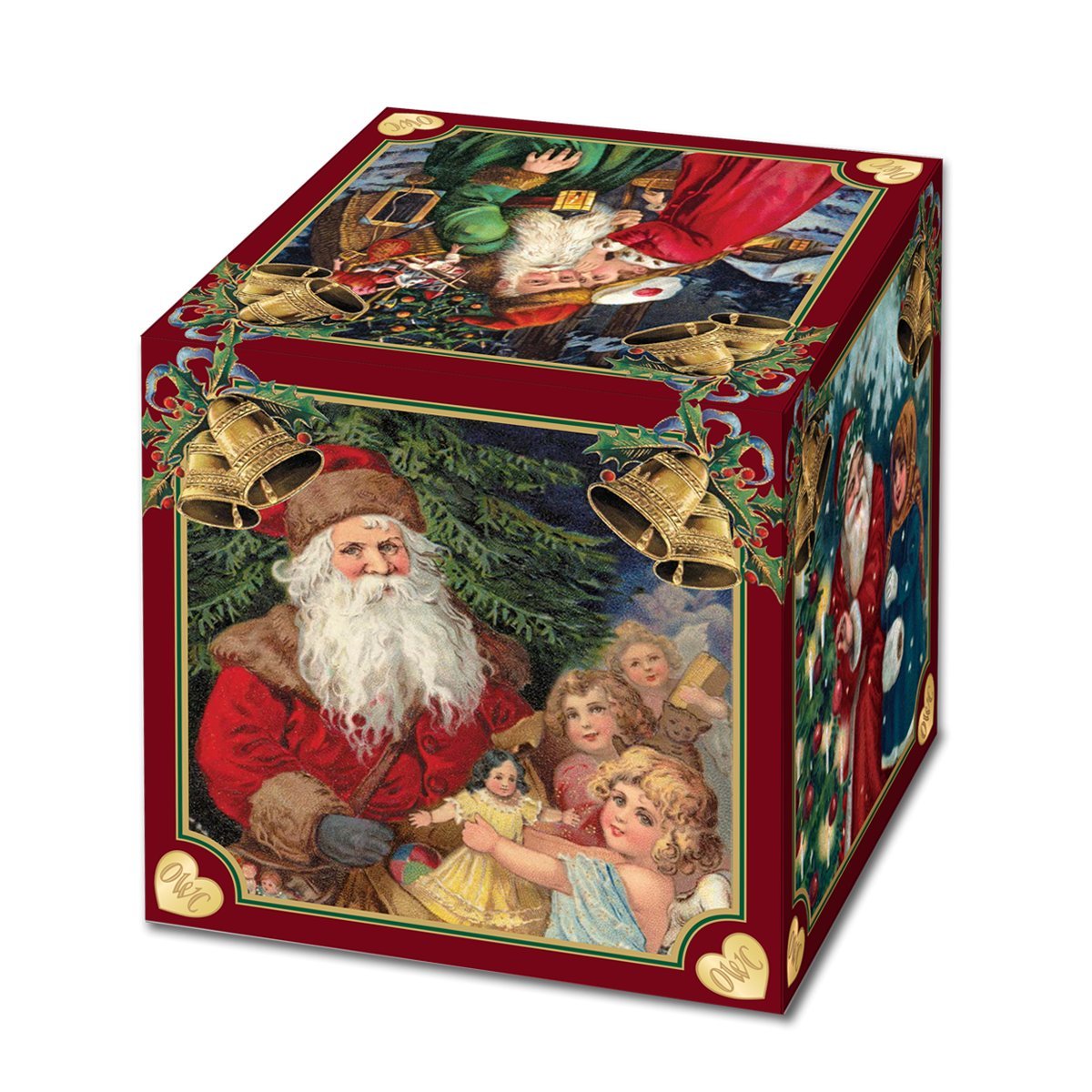 Old World Christmas Glass Blown Ornament with S-Hook and Gift Box, Message Collection (Love)
