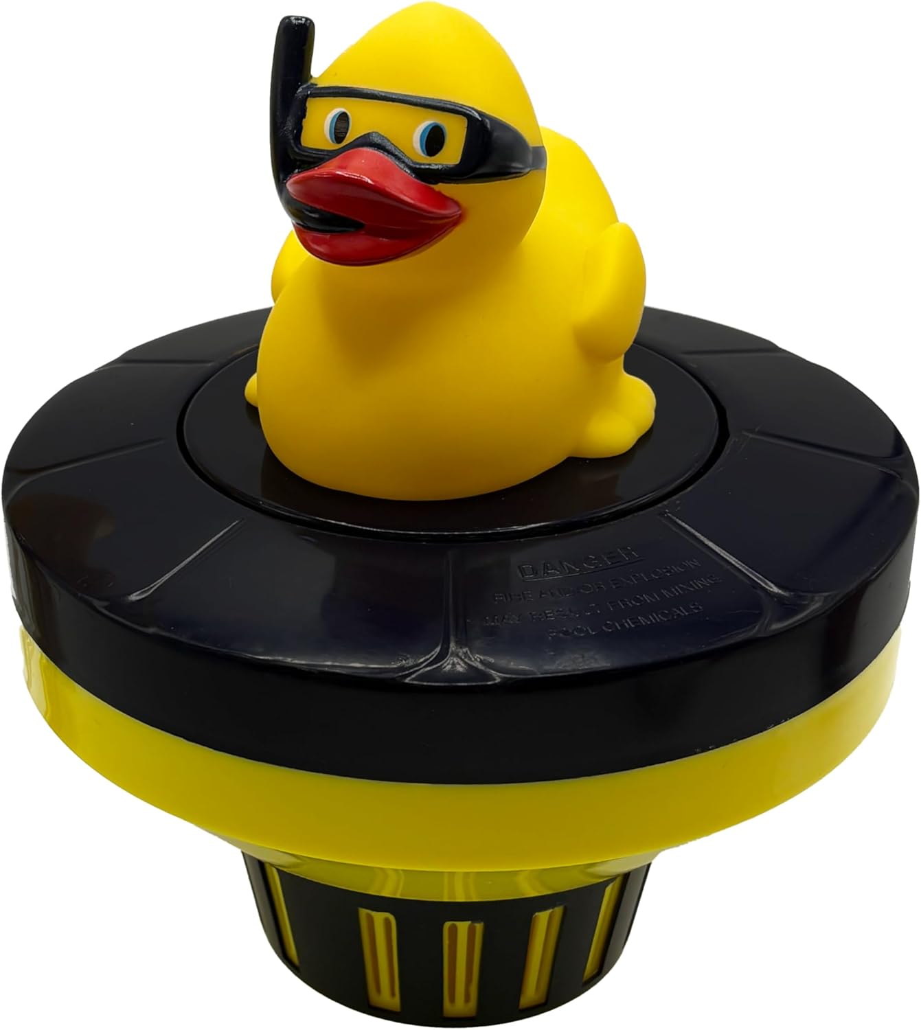 Poolzilla Diver Duck Chlorine Feeder - Floating Dispenser with Adjustable Collar Design for Optimal Dispersion - Hold Tablets up to 3”