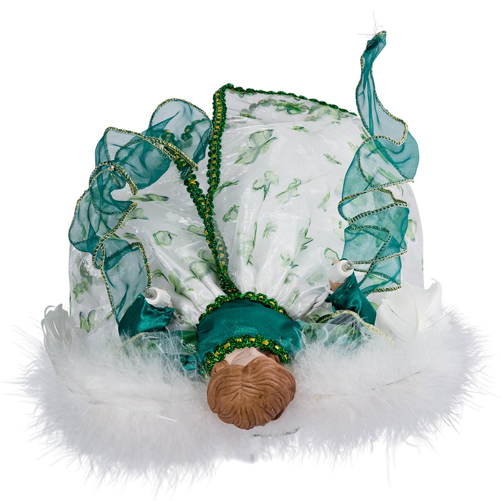 Kurt Adler UL 10-Light Angel Treetop Figurine, 12-Inch, Irish Tree Topper