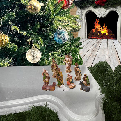 Kurt Adler 6" Nativity Set with 11 Figures