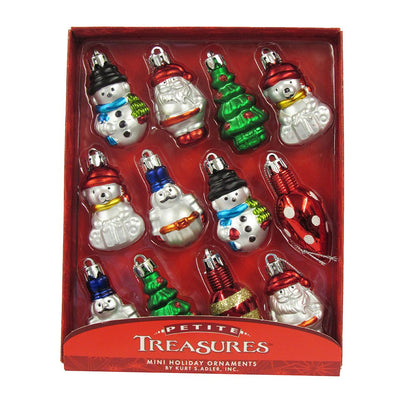 Kurt Adler H9485 Plastic Ornament, 2-Inch, Set Of 12