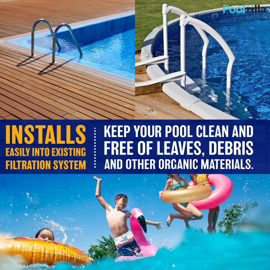 Poolzilla Standard Complete Thru-Wall Skimmer Kit | Above Ground Pools | White