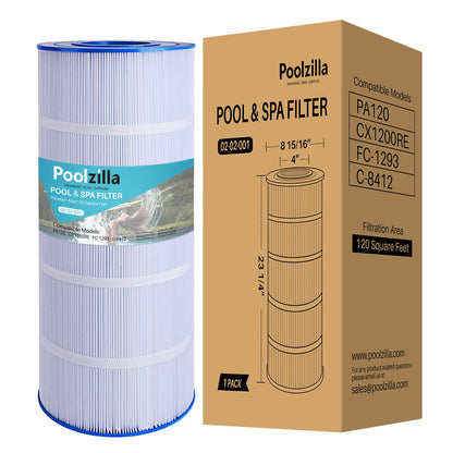 Pool Filter Cartridge for C1200 - Replaces Pleatco PA120, Hayward CX1200-RE