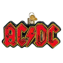 Old World Christmas AC/DC Band Logo Glass Blown Ornament for Christmas Tree, Handcrafted Holiday Decoration, Music Collection