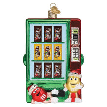 Old World Christmas M&M'S Vending Machine Glass Blown Ornament for Christmas Tree, Handcrafted Holiday Decoration, M&Ms Collection