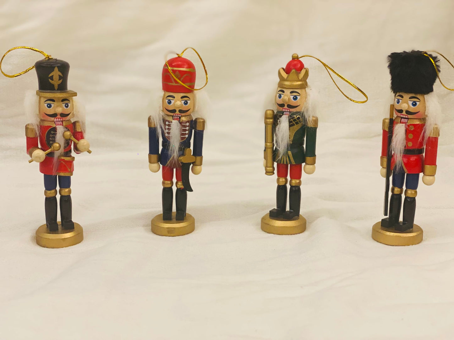 Kurt Adler C6148 Wooden Nutcracker Ornament 4-Piece Box Set, 5-Inch