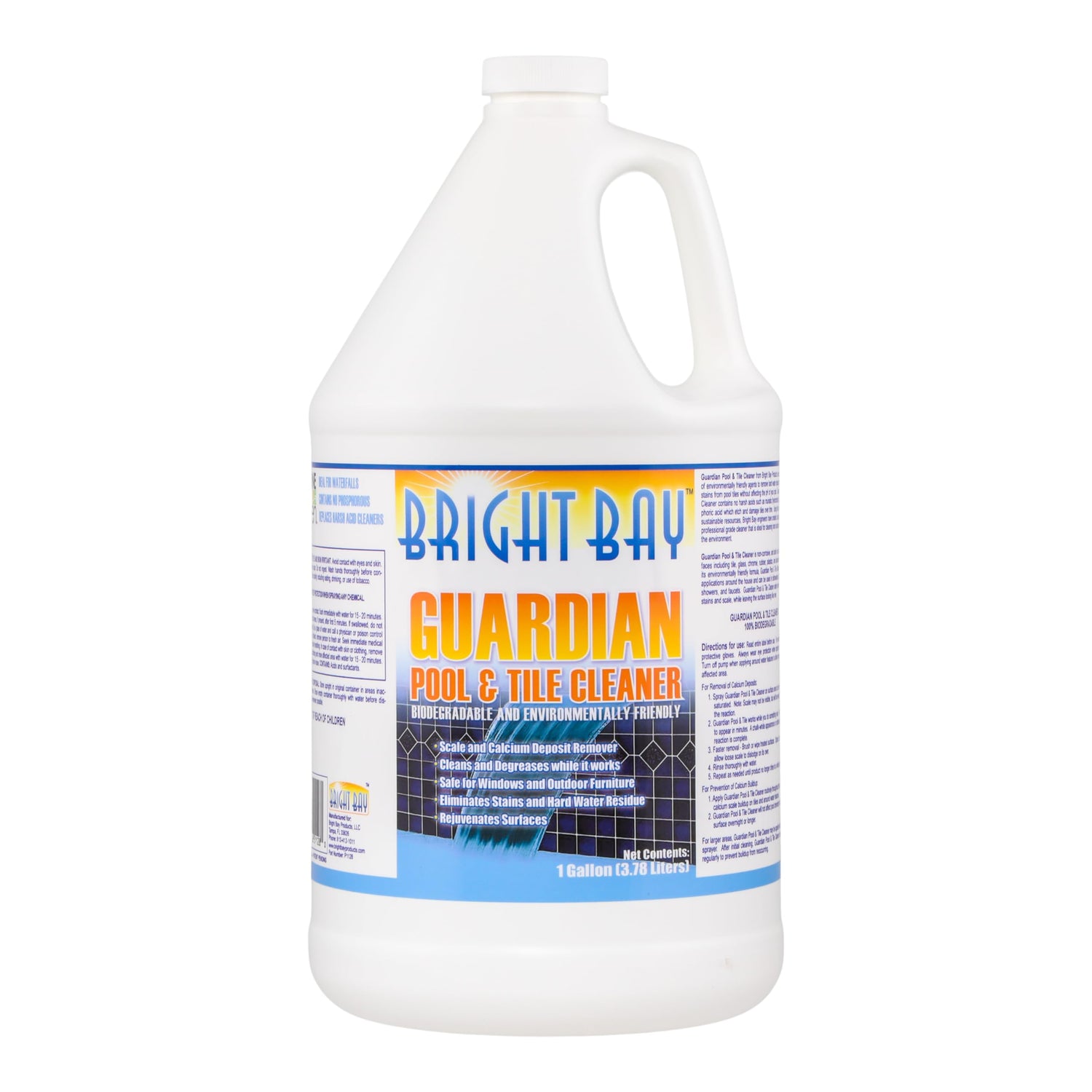 Poolzilla Guardian Pool and Tile Cleaner (1 GAL) for Stains, Scales, & Deposit Removal