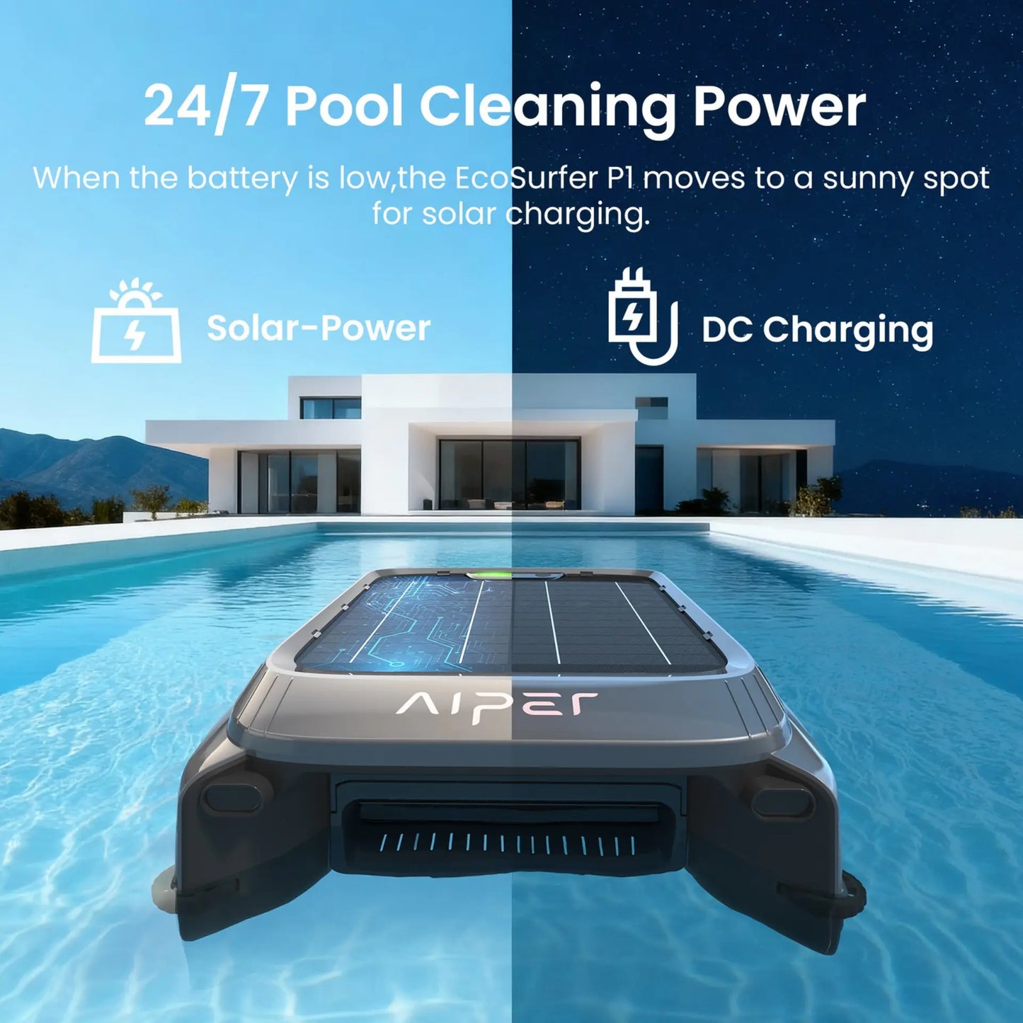 Aiper EcoSurfer P1 Cordless Robotic Pool Skimmer
