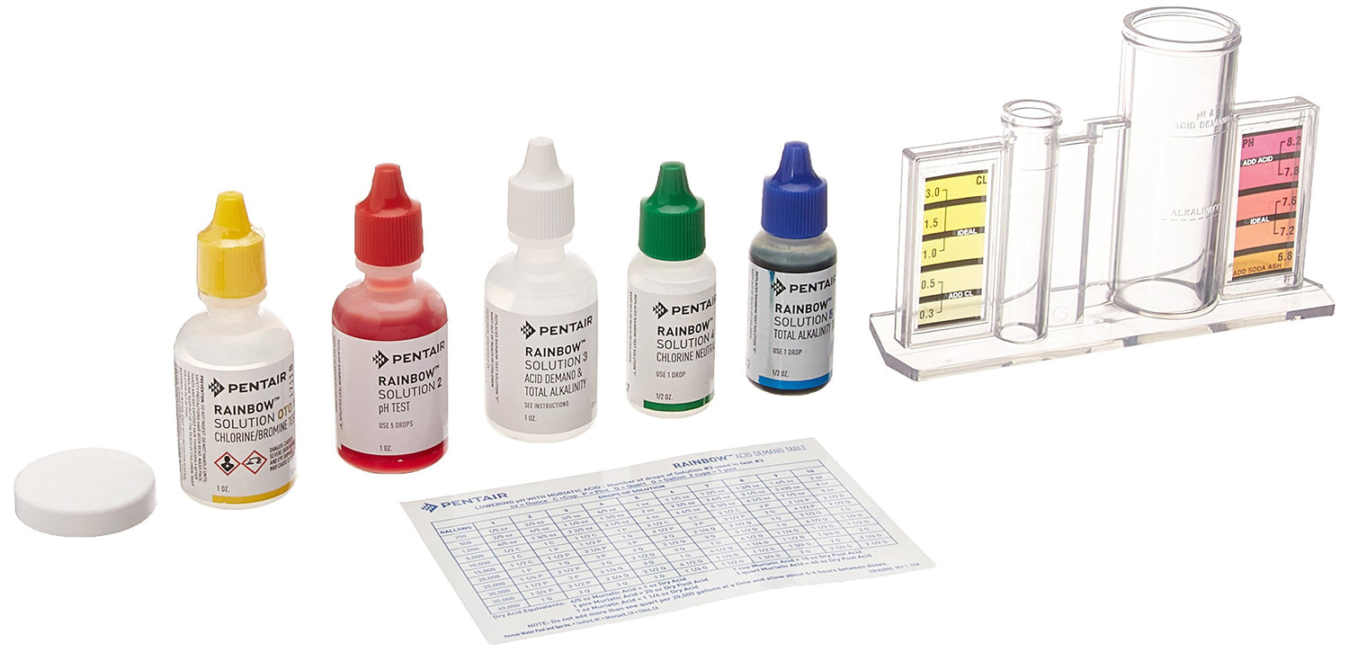 Pentair Kit Test 78HR All in One for Chlorine/pH/Acid Demand/Alkalinity | R151186