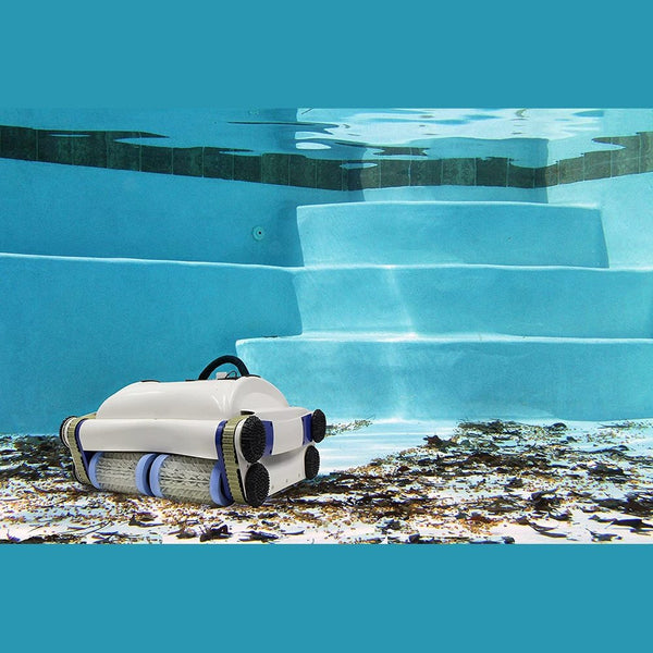 POOL BLASTER CX-1 Cordless Robotic Pool Cleaner, Automatic Vacuum for Inground and Above Ground Pools, Intelligent Wall Climbing Vac w/Strong Suction, High Capacity and Smart Scheduler