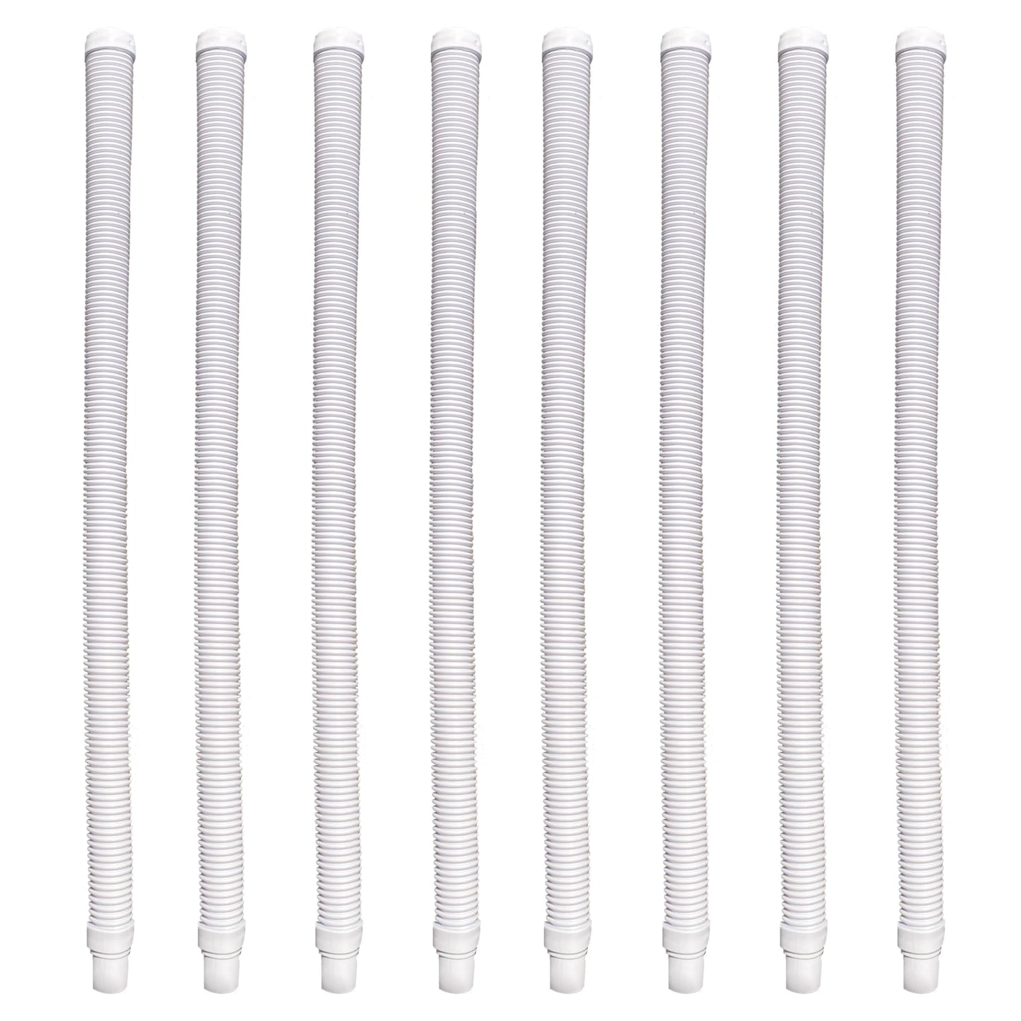 Poolzilla (8 Pack) 3’ FT Vacuum Cleaner Extension Hoses - 1.5’’ Replacement Premium Pool Vac Hoses
