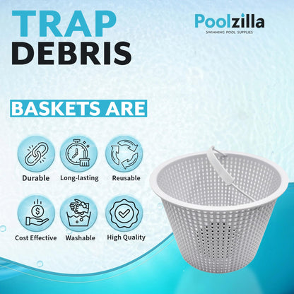 Poolzilla 6.94" Weighted Skimmer Basket for SP1082