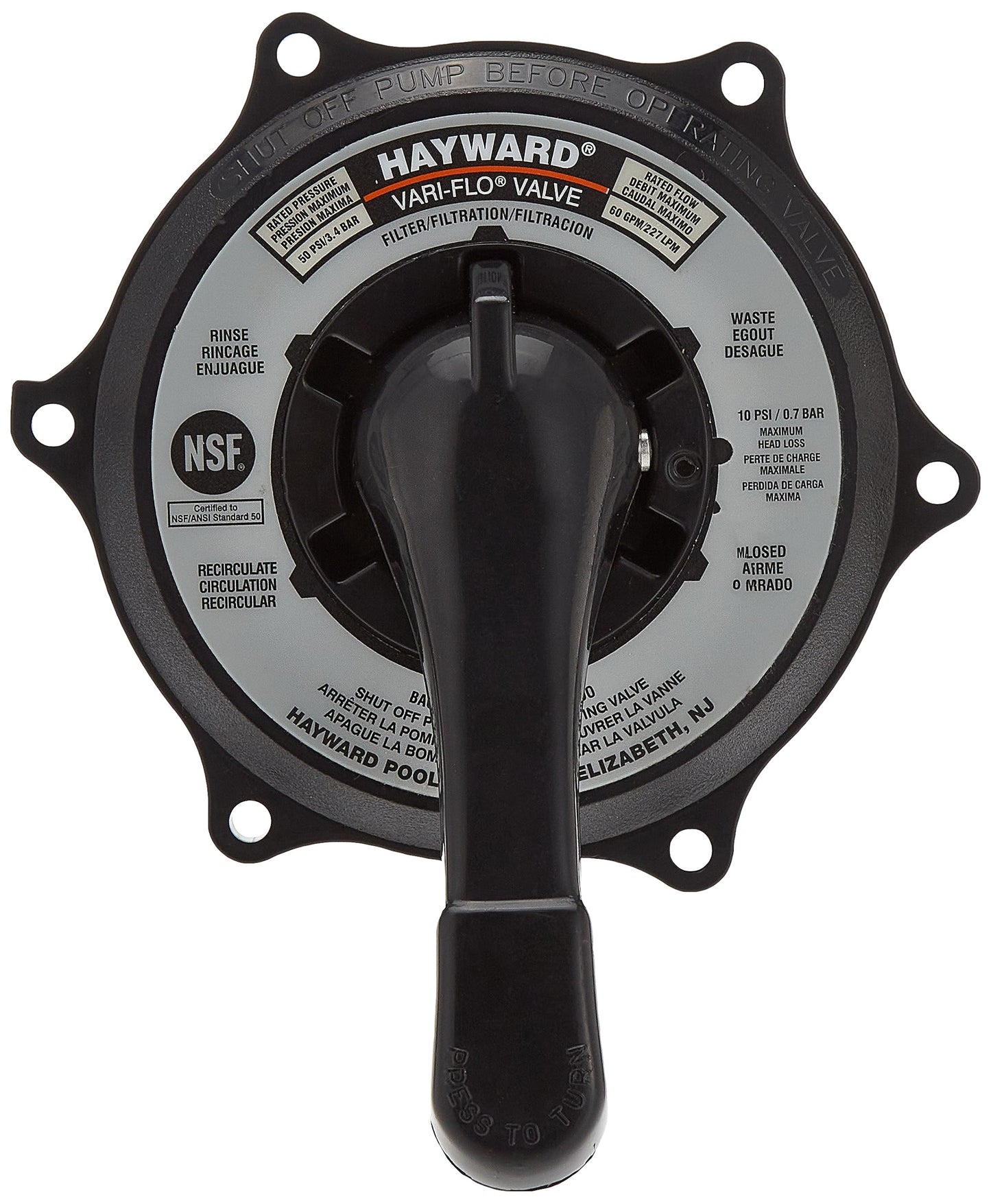 Hayward Key Cover & Handle Assy | SPX0710XBA17