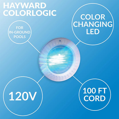 Hayward ColorLogic 4.0 LED 100' Cord - 120V/95W | Plastic Trim, SP0527LED100