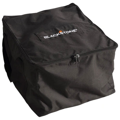 Blackstone 22 Inch Weatherproof Polyester Electric Griddle Cover & Carrying Bag with Heavy Duty Zippers & Vinyl Lining for Outdoor & Patio Use, Black