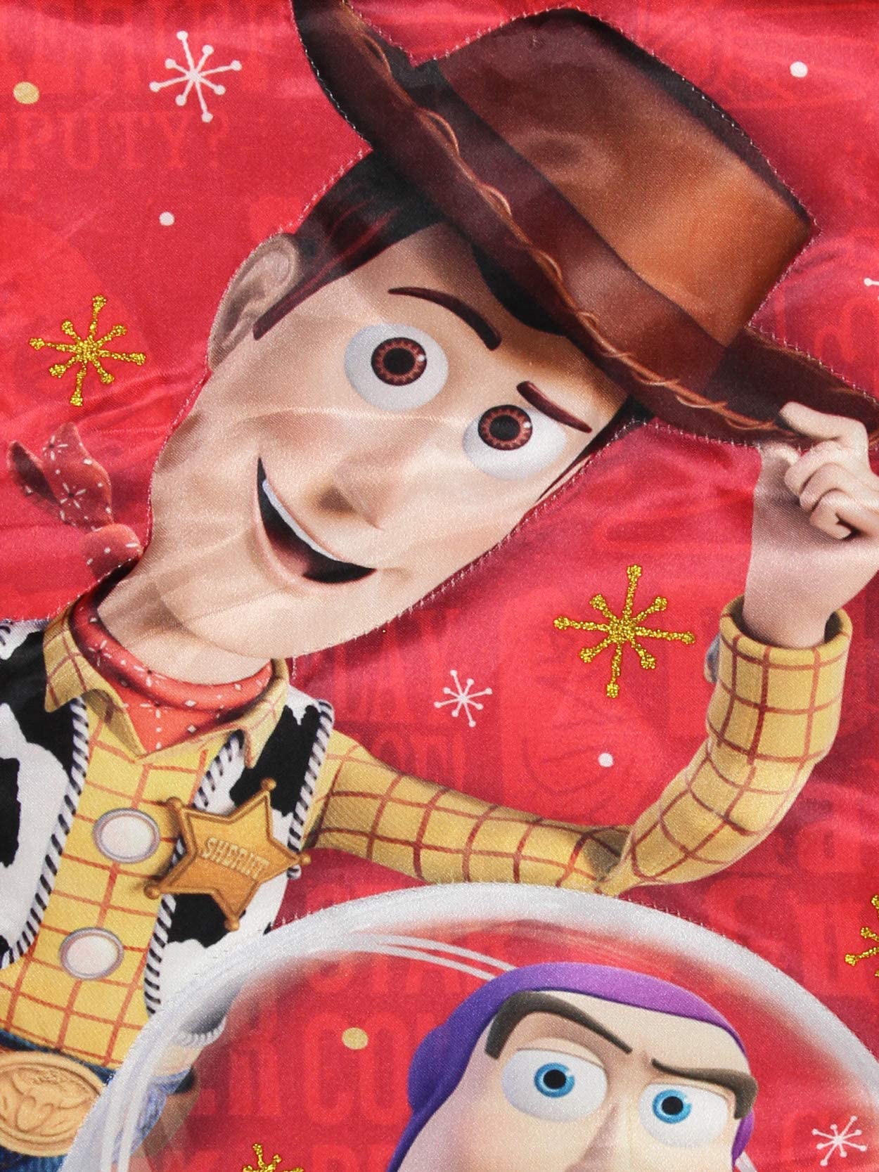 Kurt Adler Toy Story 4 Woody Buzz 19" Holiday Stocking (19", Red)