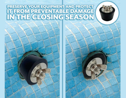 Poolzilla 2" Rubber Plug for Pool Closing, Return Line Skimmer Plug