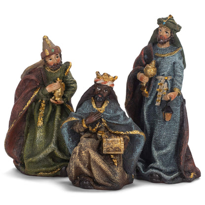Kurt S. Adler Kurt Adler 3.5-Inch Resin, 7-Piece Nativity Set, Multi for Christmas